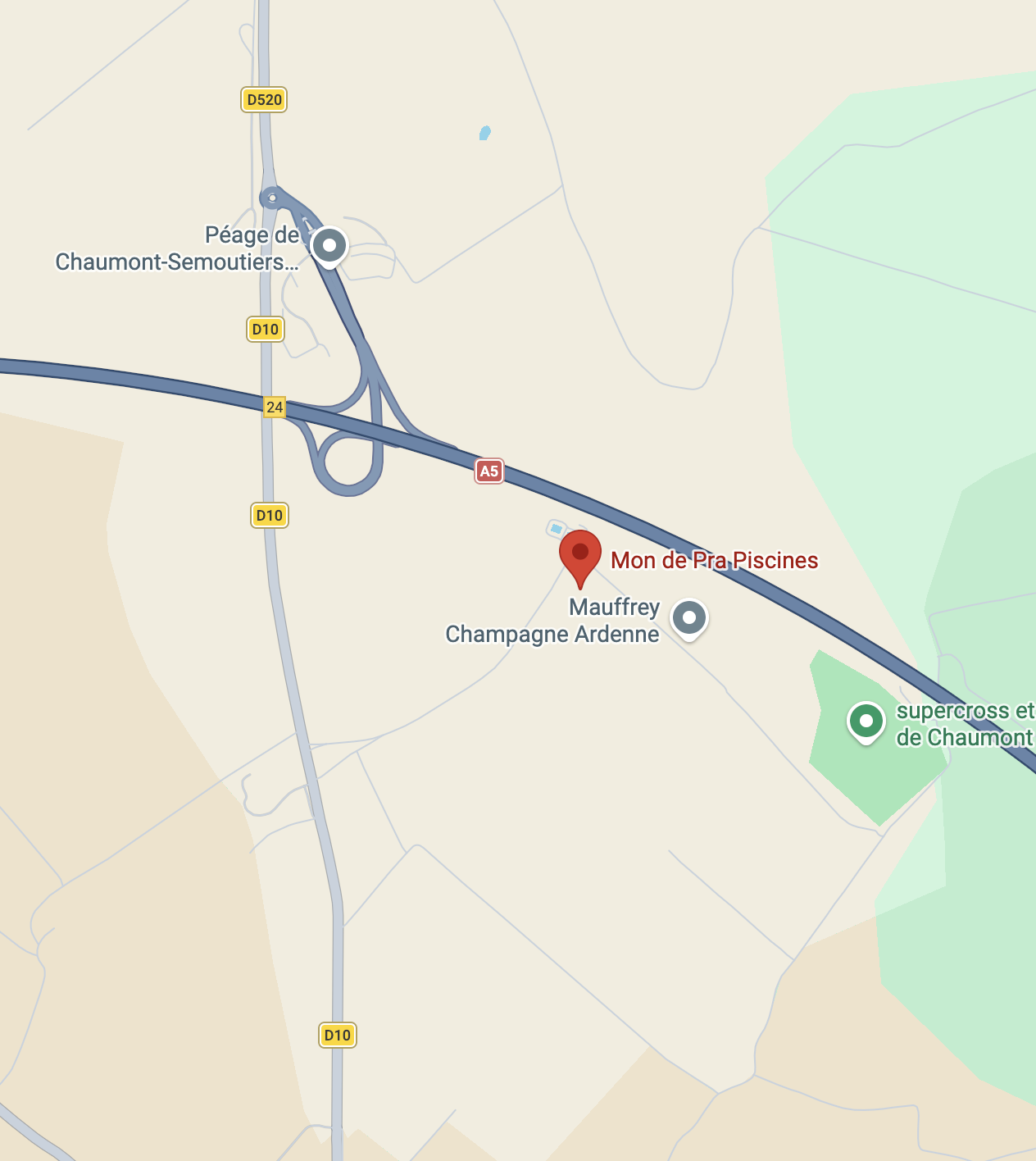 Map of MON DE PRA FRANCE