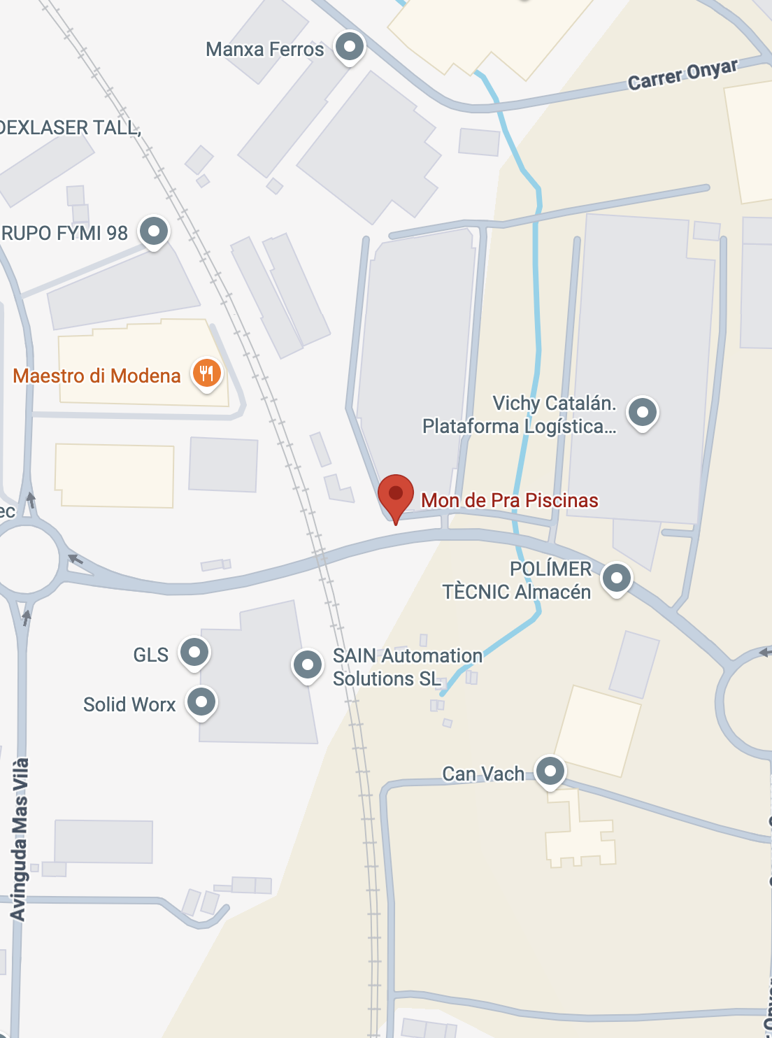 Map of MON DE PRA ESPAÑA